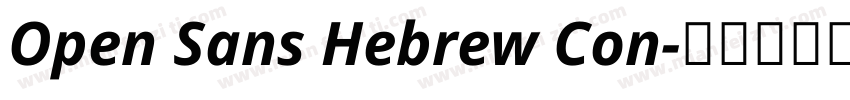 Open Sans Hebrew Con字体转换